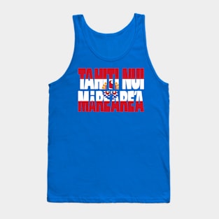 French Polynesia Motto Flag Tank Top